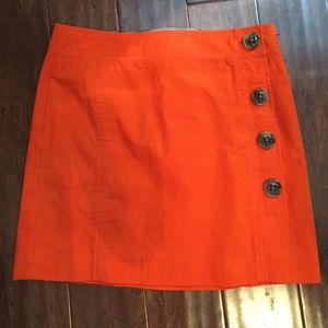 Vineyard Vines Orange Corduroy Skirt